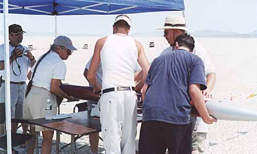 weighing the rocket